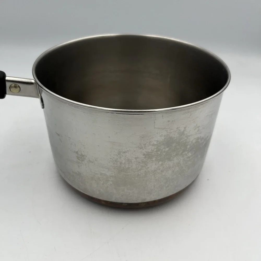 Vintage ~ Revere Ware Stainless Steel 2 QT. Sauce Pan With Lid ~ USA